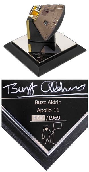 Buzz Aldrin Signed Limited Edition Apollo 11 Command Module Model -- Fine Condition